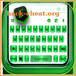 Green Metal Keyboard Background icon