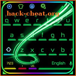 Green Neon Light Keyboard icon