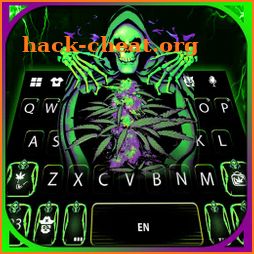 Green Neon Reaper Keyboard Background icon