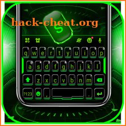 Green Neon Tech Keyboard Theme icon