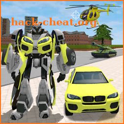 Green Robot Car Transformer Futuristic Supercar icon