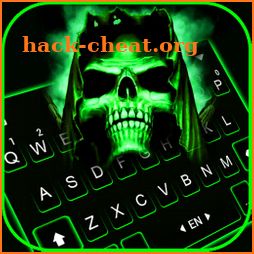 Green Skull Live Keyboard Background icon