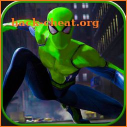 Green Spider Rope hero Man icon
