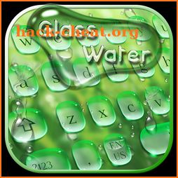 Green Water Drop Keyboard icon