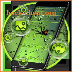 Green Water Drop Spider Theme icon