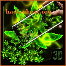 Green Weed Rasta Gravity 3D Theme icon