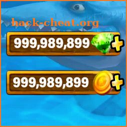 Guide for free hungry shark diamonds & coins icon