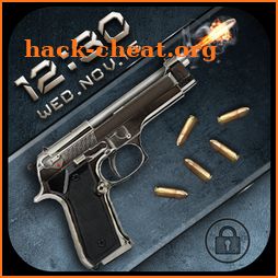 Gun&bullet lock screen icon