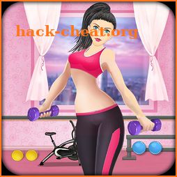 Gym Fitness princess game icon