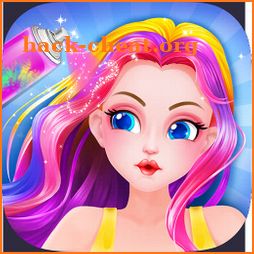 Hair Salon - Paint Rainbow Hair icon