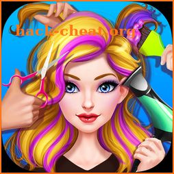 Hair Stylist Fashion Salon ❤ Rainbow Unicorn Hair icon