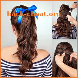 Hairstyle app: Hairstyles step by step for girls icon