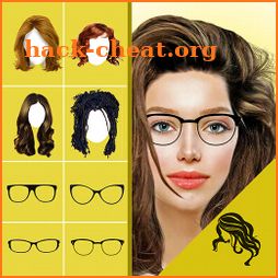 Hairstyle Changer app, virtual makeover women, men icon