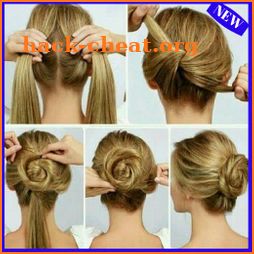 Hairstyles Step by Step (Offline) icon