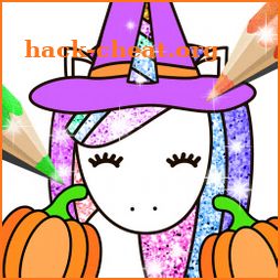 Halloween Coloring Book Glitter icon