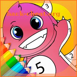 Halloween Monster Coloring Book By Numbers icon