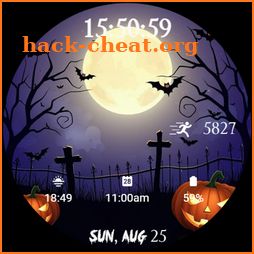 Halloween Moon Watch Face icon