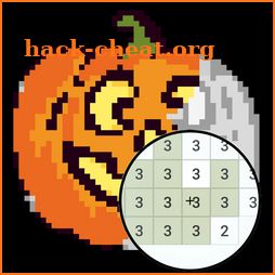 Halloween Pixel Art - Coloring By Numbers icon