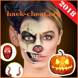 halloween stickers face photo editor 2018 icon