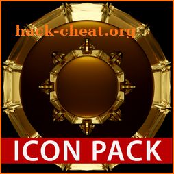 HAMOND gold - Icon pack black 3D icon