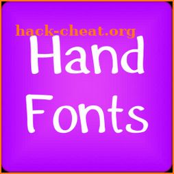 Hand fonts for FlipFont® free icon