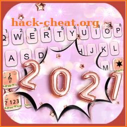 Happy 2021 Keyboard Background icon