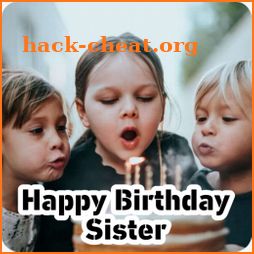 Happy birthday little sister icon