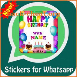 Happy BirthDay With Name Stickers for whatsapp icon