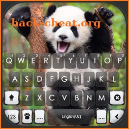 Happy Cute Panda Keyboard Background icon