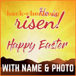 Happy Easter Greetings with Name & Photo icon