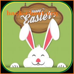 Happy easter stickers icon