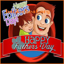 happy father's day message greetings icon