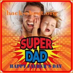 Happy Father's Day photo frame 2020 icon