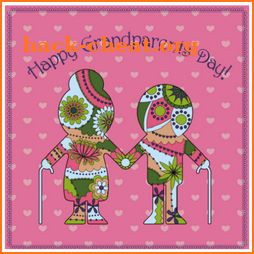 happy grandparents day 2018 greeting card & wishes icon