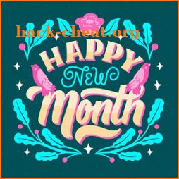 Happy new month - happy new month wishes icon
