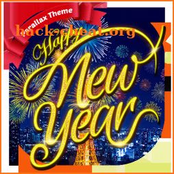 Happy New Year 2019 Beautiful Fireworks icon