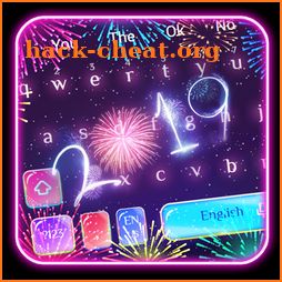 Happy New Year 2019 Keyboard icon
