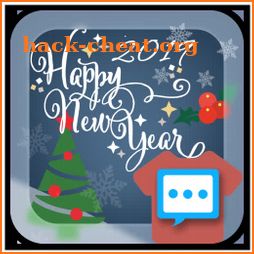 Happy New year 2019 skin 3 for Handcent Next SMS icon