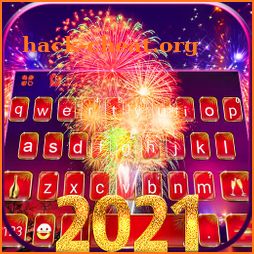 Happy New Year 2021 Keyboard Background icon
