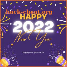 happy new year cards 2022 icon