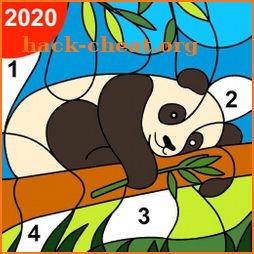 Happy Relax Adult Color By Number Painting Book icon