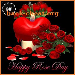 Happy Rose Day GIF 2019 icon