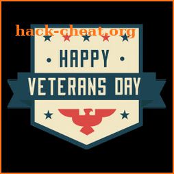 Happy veterans day icon