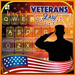 Happy Veterans Day Keyboard Background icon