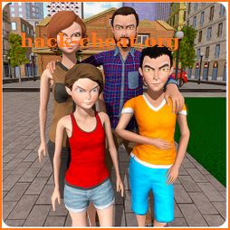 Happy Virtual Family: Prank Hero Family Games 3D icon