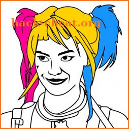 Harley Quinn Coloring Book icon