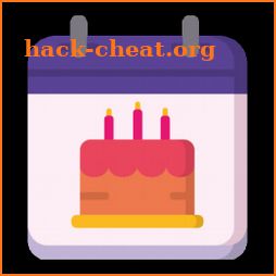 HB: birthday reminder and calendar icon