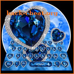 Heart of the Blue Ocean Diamond Keyboard icon