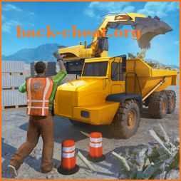 Heavy Crane Excavator Construction Transport icon
