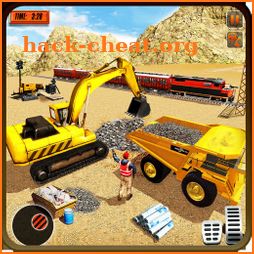 Heavy Machines Train Track Construction Simulator icon
